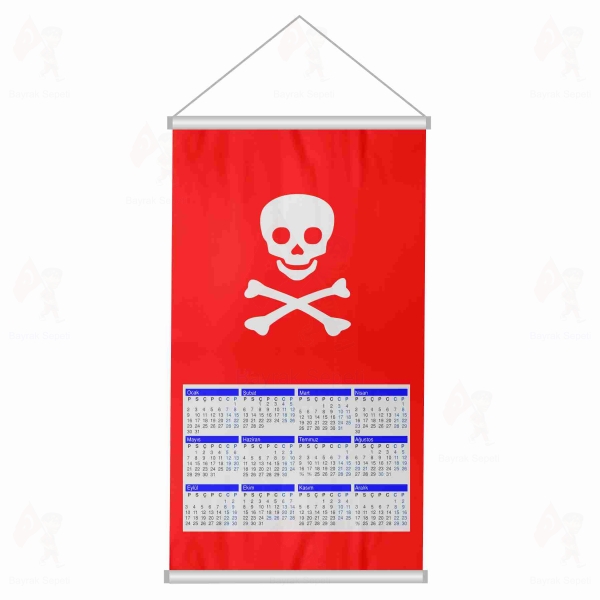 Jolly Roger Red Promosyon Bez Takvim